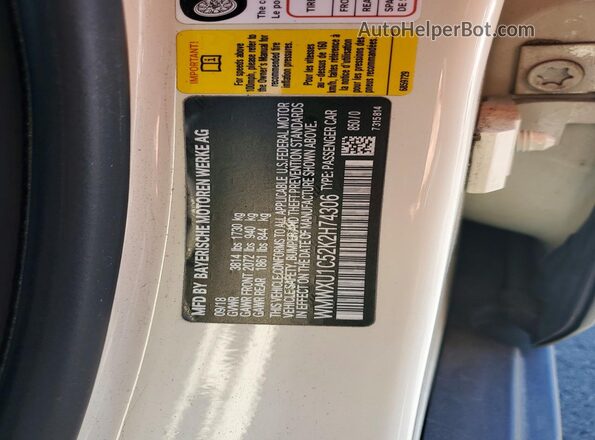 WMWXU1C52K2H74306 2019 MINI COOPER White ძრავის განყოფილების ხედი