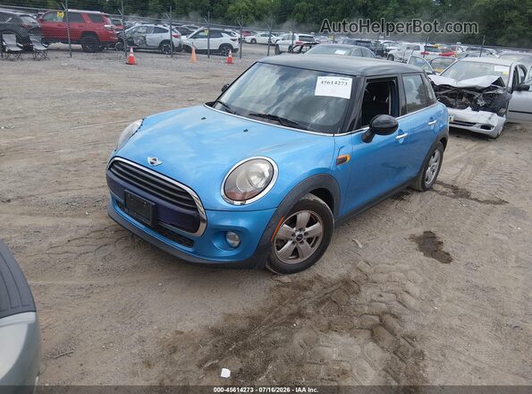 WMWXU1C53G2D12019 2016 MINI HARDTOP Blue Առջևի ձախ երեք քառորդ տեսարան