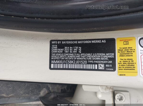 WMWXU1C58K2J01520 2019 MINI HARDTOP Cream Շարժիչի բաժամունքի տեսք