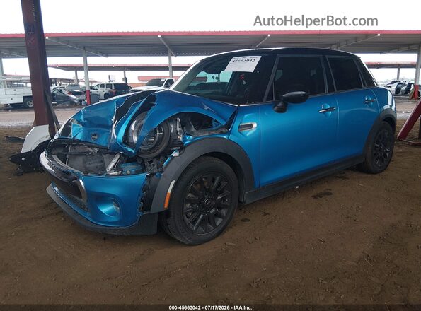 WMWXU1C5XK2H73758 2019 MINI HARDTOP Blue Առջևի ձախ երեք քառորդ տեսարան