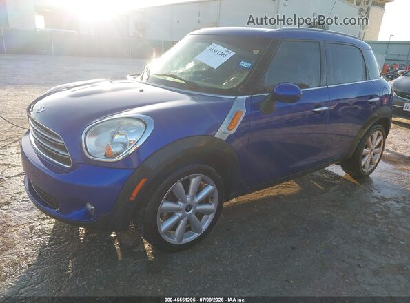 WMWZB3C52GWR47894 2016 MINI COUNTRYMAN Blue წინა მარცხენა ხედი სამი მეოთხედიდან