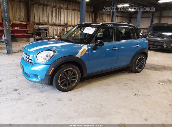 WMWZB3C54GWR49324 2016 MINI COUNTRYMAN Blue წინა მარცხენა ხედი სამი მეოთხედიდან
