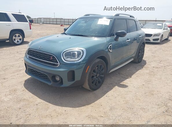 WMZ53BR01N3N80747 2022 MINI COUNTRYMAN Green წინა მარცხენა ხედი სამი მეოთხედიდან