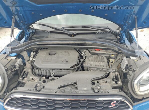 WMZ53BR09M3M77316 2021 MINI COOPER Blue Вид задньої частини салону