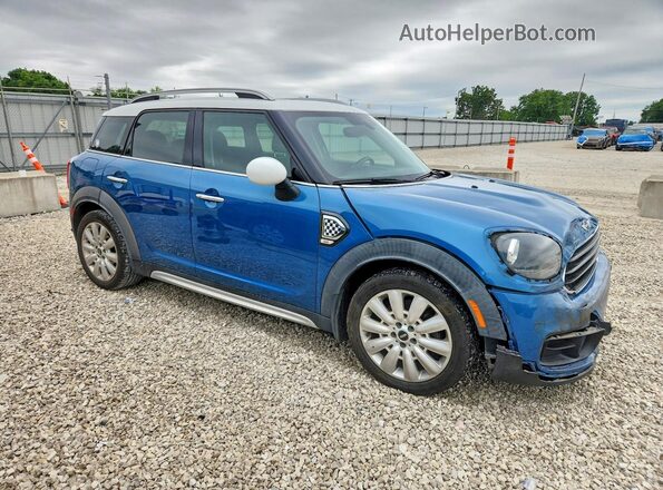 WMZYS7C35H3B63073 2017 MINI COOPER Blue Передня права чверть