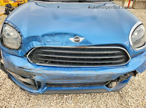 WMZYS7C35H3B63073 2017 MINI COOPER Blue Вид задньої частини салону