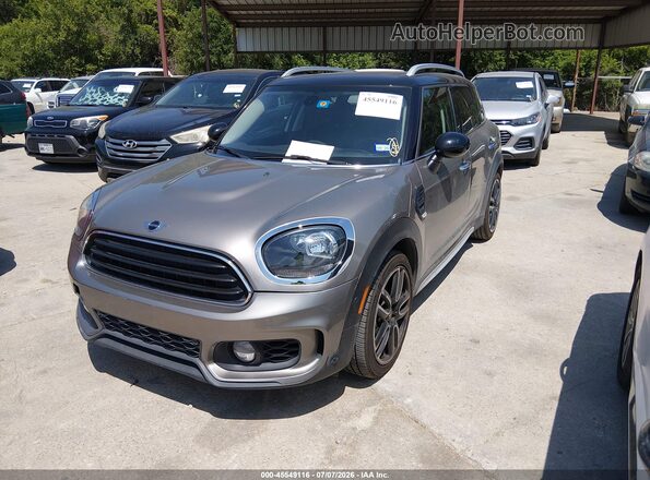 WMZYS7C38H3E06875 2017 MINI COUNTRYMAN Gray Vista tres cuartos delantera izquierda