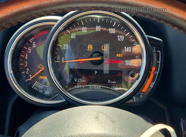 WMZYS7C52K3F45926 2019 MINI COOPER Gray Սարքավորումների վահանակի տեսք
