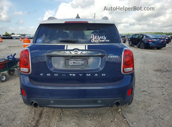 WMZYT3C30J3E93540 2018 MINI COOPER Blue Rear view
