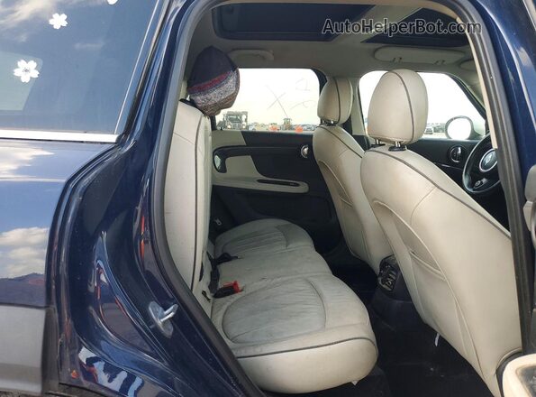 WMZYT3C30J3E93540 2018 MINI COOPER Blue Rear seats view