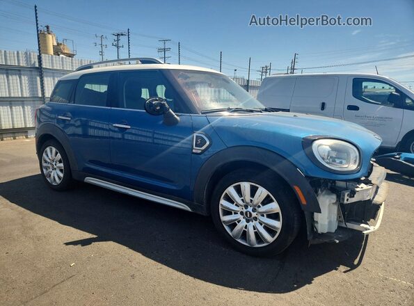 WMZYT3C30J3E94073 2018 MINI COOPER Синий Передняя правая четверть