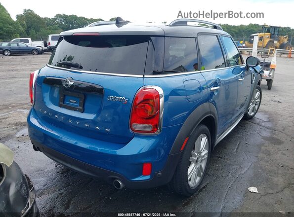 WMZYT3C36J3E93266 2018 MINI COUNTRYMAN Blue Trasero derecho