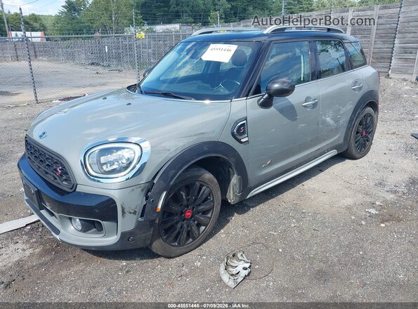 WMZYT5C36H3E18816 2017 MINI COUNTRYMAN Gray Przód lewy