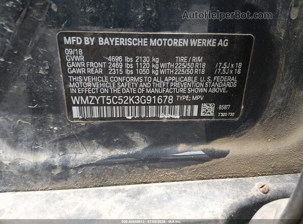 WMZYT5C52K3G91678 2019 MINI COUNTRYMAN Gray Widok komory silnika