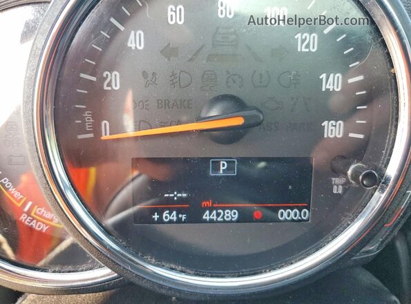 WMZYU7C43J3E56351 2018 MINI COOPER Синий Вид щитка приборов