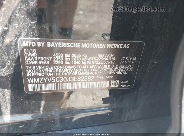 WMZYV5C30J3E82382 2018 MINI COUNTRYMAN Black Widok komory silnika