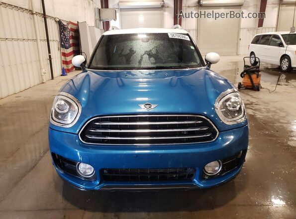 WMZYV5C35H3E02603 2017 MINI COOPER Синий Вид спереди