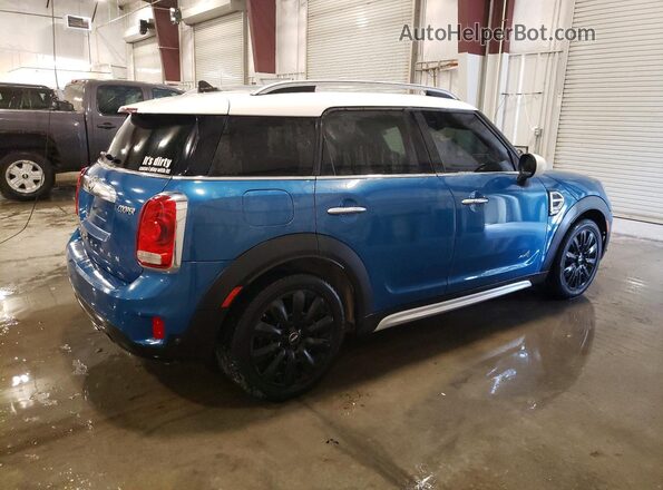 WMZYV5C35H3E02603 2017 MINI COOPER Синий Задняя правая четверть