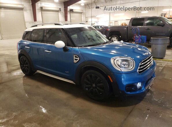 WMZYV5C35H3E02603 2017 MINI COOPER Синий Передняя правая четверть