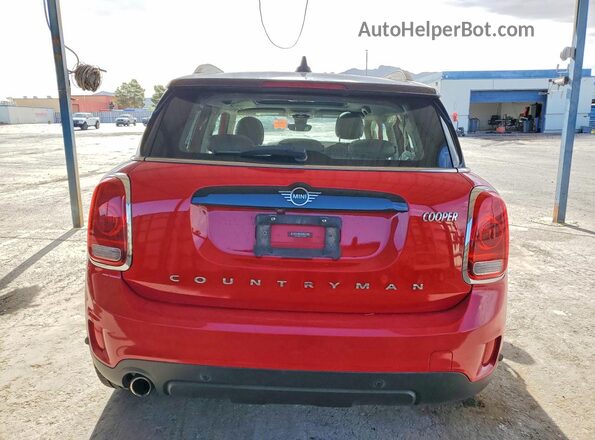 WMZYW3C02L3L08286 2020 MINI COOPER Red Вид ззаду