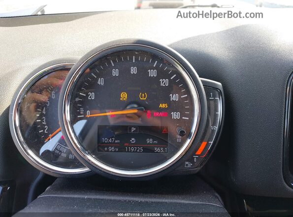 WMZYW7C08L3L87258 2020 MINI COUNTRYMAN Серебряный Вид задних сидений