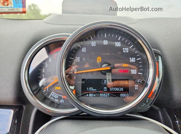 WMZYX1C06L3L43088 2020 MINI COOPER White Սարքավորումների վահանակի տեսք