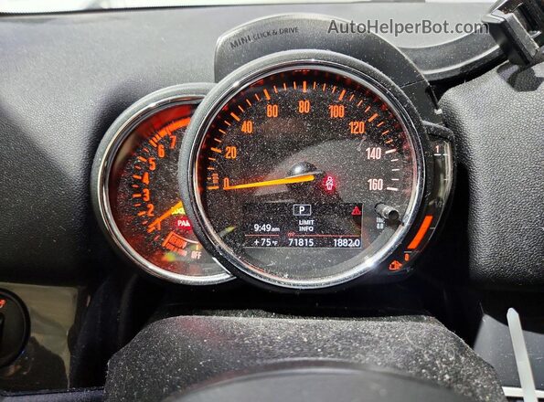 WMZYX1C08L3L80868 2020 MINI COOPER White Вид щитка приладів