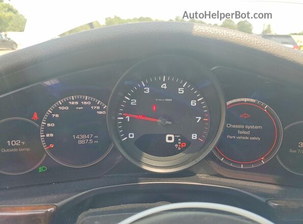 WP0AA2A71HL102782 2017 PORSCHE PANAMERA Silver Vista del cuadro de instrumentos
