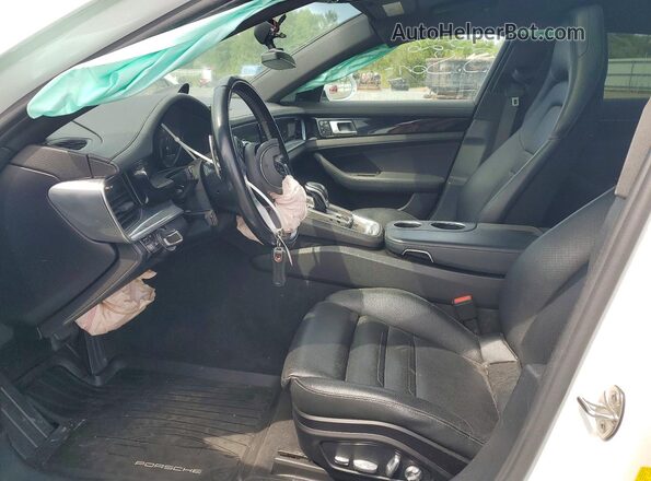 WP0AA2A71JL100522 2018 PORSCHE PANAMERA Белый Вид салона спереди