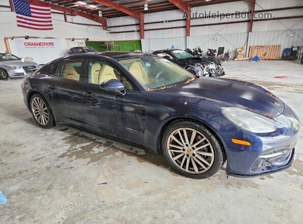 WP0AA2A72JL100755 2018 PORSCHE PANAMERA Синий Передняя правая четверть