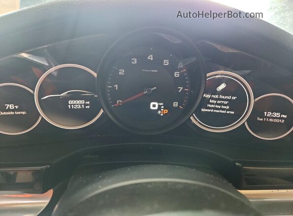 WP0AA2A72JL100755 2018 PORSCHE PANAMERA Синий Вид щитка приборов