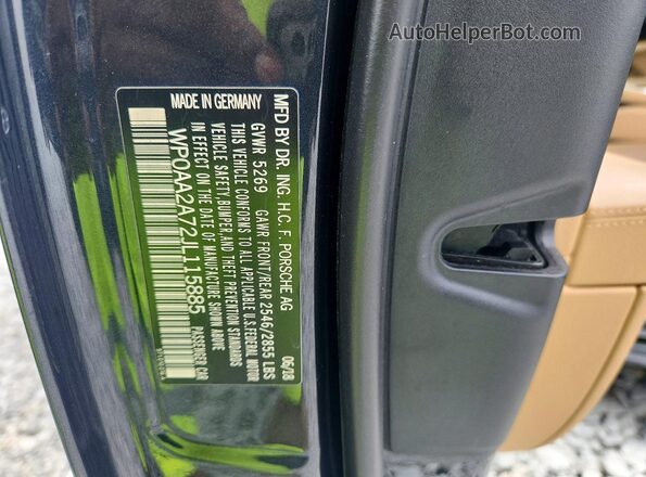 WP0AA2A72JL115885 2018 PORSCHE PANAMERA Charcoal Շարժիչի բաժամունքի տեսք