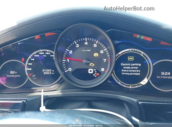 WP0AA2A74KL101276 2019 PORSCHE PANAMERA Синий Вид задних сидений