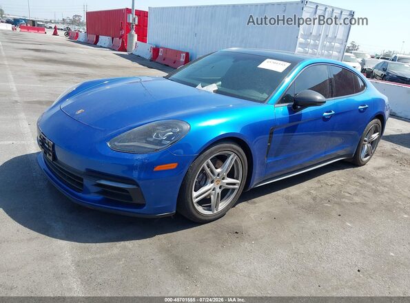WP0AA2A74KL101276 2019 PORSCHE PANAMERA Синий Передняя левая четверть
