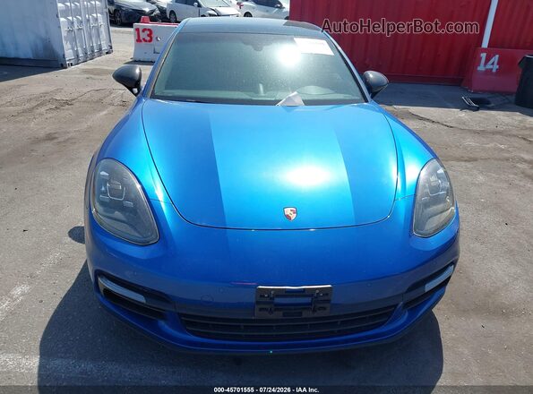 WP0AA2A74KL101276 2019 PORSCHE PANAMERA Синий Вид спереди