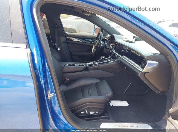 WP0AA2A74KL101276 2019 PORSCHE PANAMERA Синий Вид салона спереди