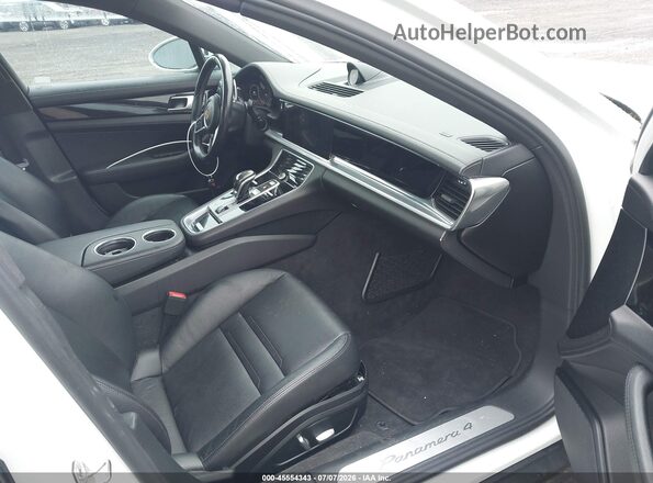 WP0AA2A75JL113449 2018 PORSCHE PANAMERA Белый Вид салона спереди