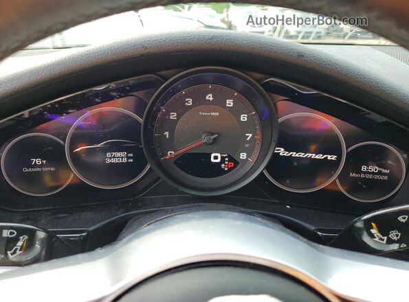 WP0AA2A76LL103239 2020 PORSCHE PANAMERA White Vista del cuadro de instrumentos