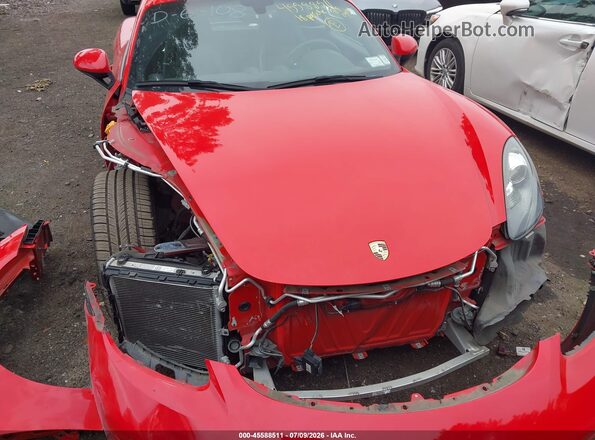 WP0AA2A82JK260746 2018 PORSCHE CAYMAN Красный Вид спереди