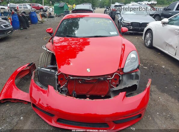 WP0AA2A82JK260746 2018 PORSCHE CAYMAN Красный Вид щитка приборов