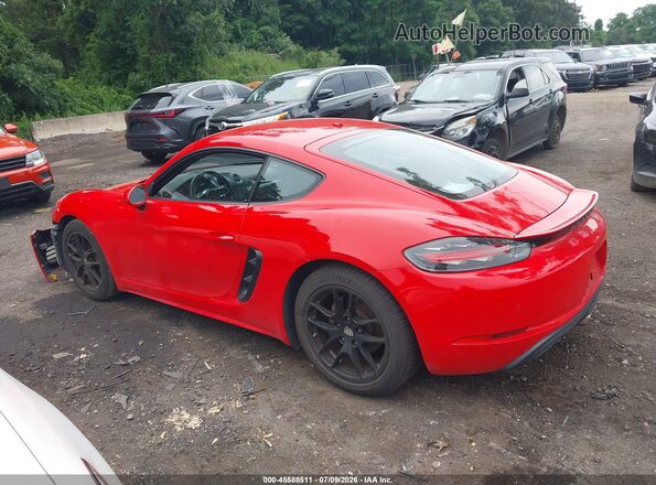 WP0AA2A82JK260746 2018 PORSCHE CAYMAN Красный Панорамный вид салона 360°