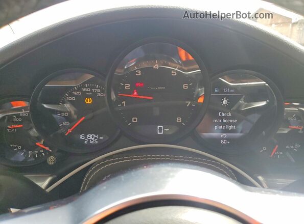 WP0AA2A91HS108315 2017 PORSCHE 911 Black Widok zestawu wskaźników