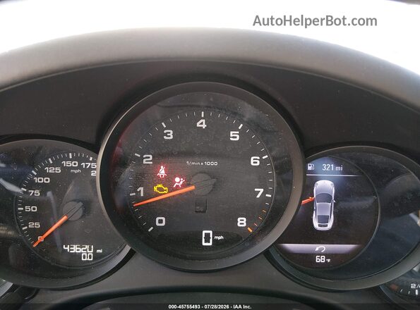 WP0AA2A92HS107089 2017 PORSCHE 911 Silver უკანა სავარძლების ხედი