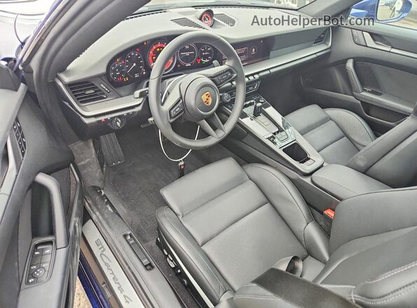 WP0AA2A92RS208974 2024 PORSCHE 911 Blue Առջևի վահանակի տեսք