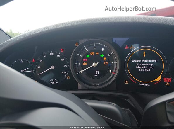 WP0AA2A9XRS208107 2024 PORSCHE 911 Red Widok tylnych siedzeń
