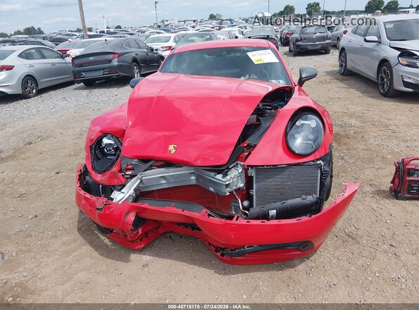 WP0AA2A9XRS208107 2024 PORSCHE 911 Red Widok wnętrza z tyłu