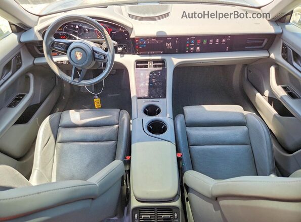 WP0AA2Y10MSA17971 2021 PORSCHE TAYCAN Gray წინა პანელის ხედი