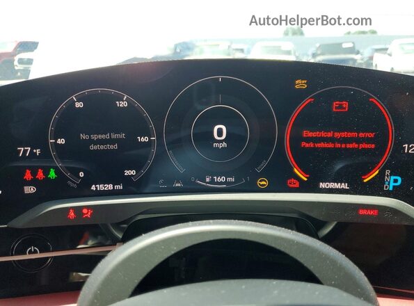 WP0AA2Y10PSA15061 2023 PORSCHE TAYCAN White Widok zestawu wskaźników