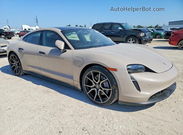 WP0AA2Y10RSA10817 2024 PORSCHE TAYCAN Beige Առջևի աջ