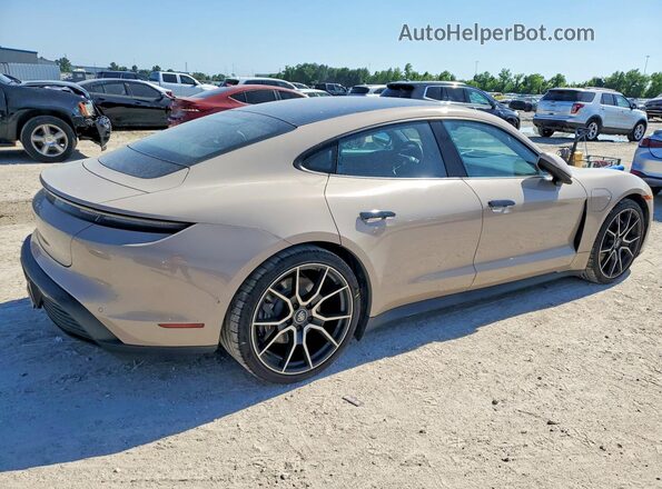 WP0AA2Y10RSA10817 2024 PORSCHE TAYCAN Beige Հետևի աջ